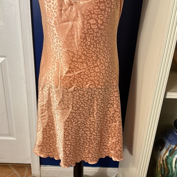 Women’s See You Monday Pink Animal Print Slip Dress Size Large - Picture 7 of 10